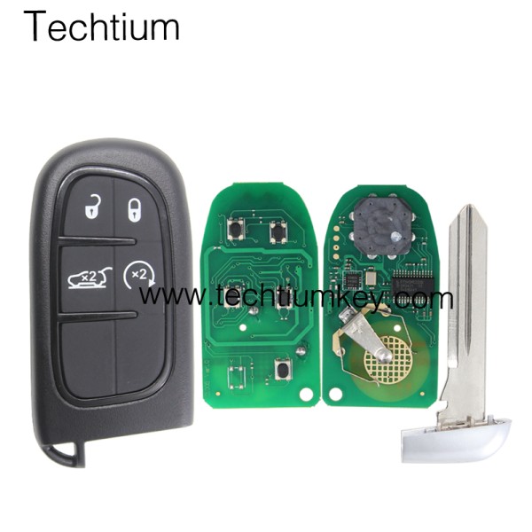 433Mhz 4A chip FCC:GQ4-54T keyless 4 button remote key for Dodge,Ram 2013-2017,Jeep 2014-2018